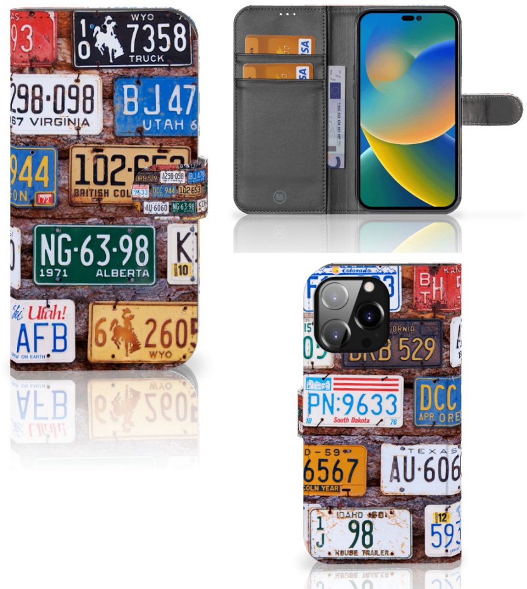 iPhone 14 Pro Max Telefoonhoesje met foto Kentekenplaten