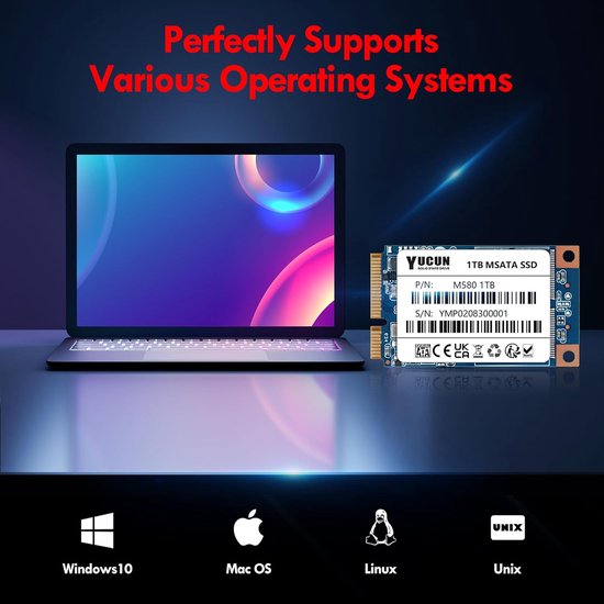 Interne SSD - Opslagdrive - Sneller computeren - Geen bewegende delen - 1TB - Zwart — afbeelding 3