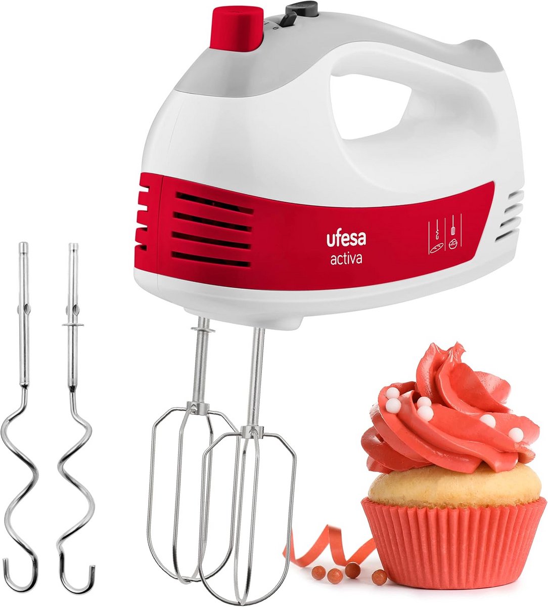 Handmixers met 400W, 5 Snelheden en Turbo – Ergonomisch Ontwerp met Spatbescherming