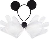 Carnival Toys Accessoireset Mickey Mouse Wit 4-delig One-size