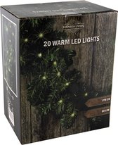 Svenska Living - Dennenslinger - Groen -  270cm - 20 lampjes - 20 LED Warm