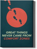 Walljar - Comfort Zones - Muurdecoratie - Canvas schilderij