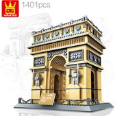 Wange 5223 architect -The Triumphal Arch Paris - 1401 onderdelen - Compatibel met grote merken - Bouwdoos