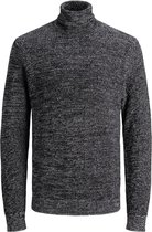 Jack & Jones Trui Jcopower Knit Roll Neck Bf 12198064 Black/twisted Wi Mannen Maat - XXL