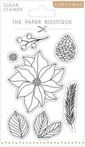 The Paper Boutique Clear stamps - Poinsettia layer - 17.5x12cm - 7 stuks