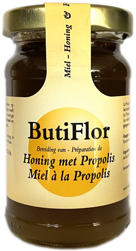 Foto: Butiflor honing met propolis hongarije frankrijk 125g weyn s vloeibaar 