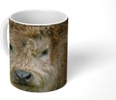 Mok - Schotse Hooglander - Kalf - Planten - 350 ML - Beker
