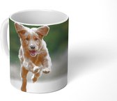 Mok - Rennende hond foto - 350 ML - Beker