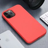 iPhone 12 Mini Eco Hoesje - Flexibel Telefoonhoesje Bio Degradable - Mobiq Flexibel Eco Hoesje Rood - Geschikt voor iPhone 12 Mini