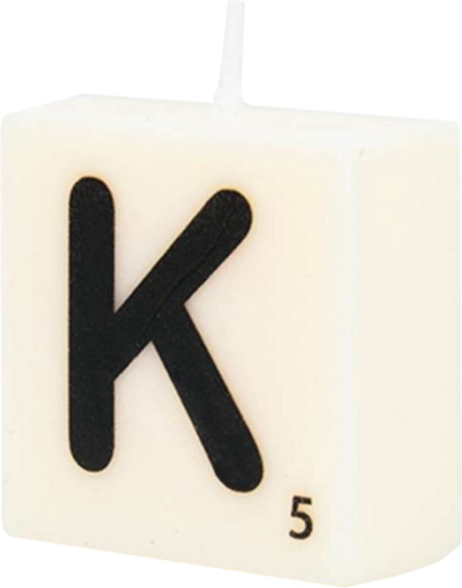 Paper dreams Letter Kaarsje - K Meerdere kleuren