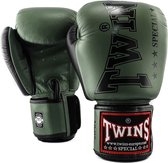 Twins BGVL 8 Core Bokshandschoenen - Leer - Groen - 14 oz.