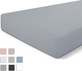 Byrklund Hoeslaken Bed Basics Cotton - 120x200 - 100% Katoen - Licht Grijs