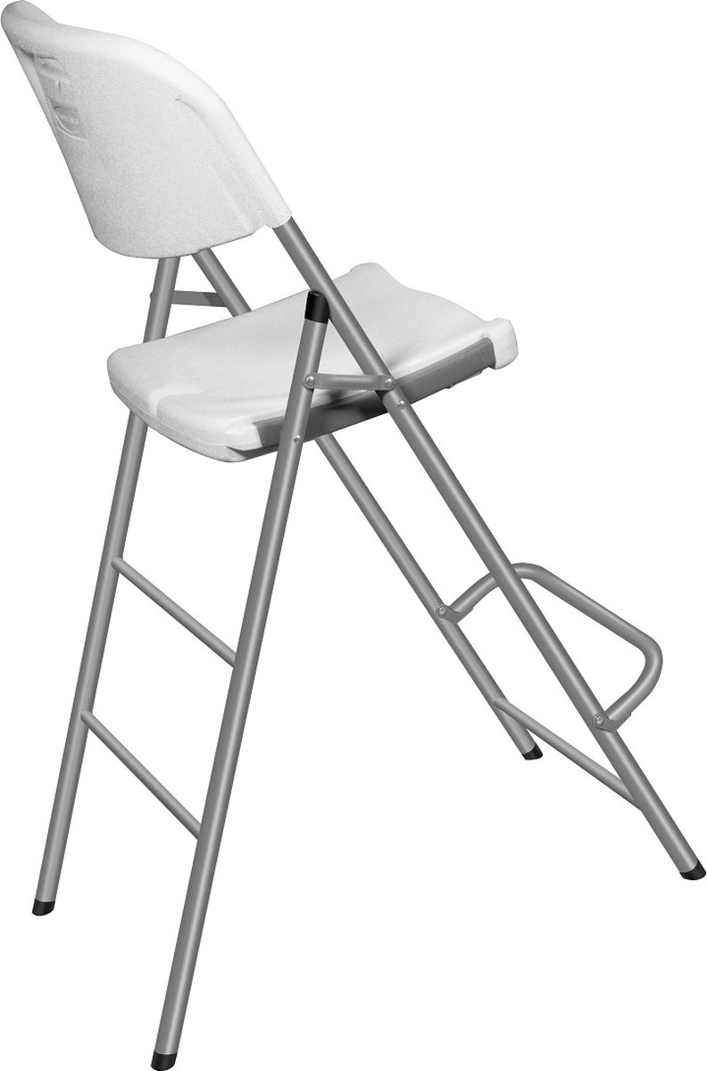 Mobeno inklapbare barkruk met voetsteun & rugleuning Type Napoli