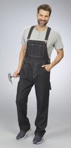 Wisent Work Wear Stretch overall jeans, kleur zwart, maat 30