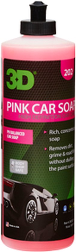 3D PRODUCTS Savon Pink voiture - Flacon de 16 oz / 473 ml | bol