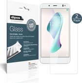 dipos I 2x Pantserfolie helder compatibel met BQ Aquaris VS Plus Beschermfolie 9H screen-protector