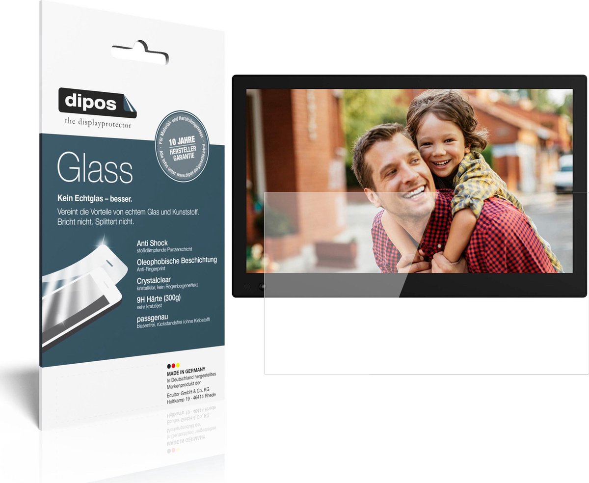 dipos I 2x Pantserfolie helder compatibel met NIX Advance 17.3 Zoll Widescreen Beschermfolie 9H screen-protector