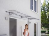 Schulte deurluifel Style - Plus -Circle 200x90 cm - helder gebogen Polycarbonaat - kleur wit