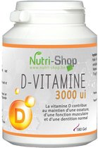 Nutri-shop Vitamine D 3000 UI - 180 capsules