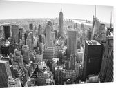 Het Empire Stat Building in de skyling van New York CIty - Foto op Dibond - 60 x 40 cm