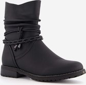 Blue Box dames enkellaarsjes - Zwart - Maat 40