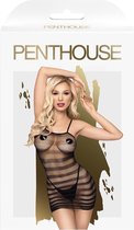 Penthouse Lingerie Ecstasy Queen - Erotisch Jurkje - Maat S/L - Zwart