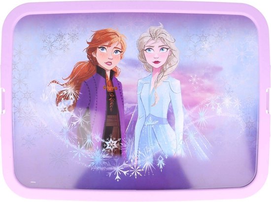 Stor Opbergbox Frozen 23 Liter Paars