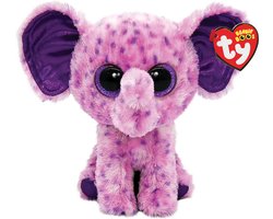 foto van Ty - Knuffel - Beanie Boos - Eva Elephant - 15cm