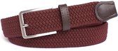 Riem bordeaux rood gevlochten