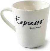 Riviera Maison Espresso kopjes - Classic Espresso Mug - Wit - 1 stuks