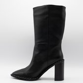 Lola Cruz Botin Cana 3/4 Detalle Trenza En El Cerco Tacon 6