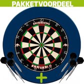 Mission Samurai 2 + Rubberen Surround (Blauw) + 2 Sets Brass Darts