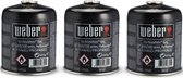 Weber® 17669 - Driepak gasbusjes - Met butaan-/propaangas