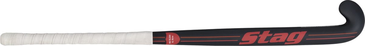 Pro Range 10.000 Hockeystick - XL-Bow - 100% Carbon - Senior - Zwart/Rood - 37,5 Inch - 37,5 Inch