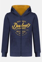 DEELUXE Sweater met rits en logo SCOFIELD Navy