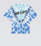 zoe karssen - dames -  tammy tie dye loose fit t-shirt -  echt blauw - xs