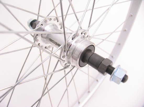 Dirtbike Pitbike achtervelg 14 inch 15mm as zwart orion AGB37