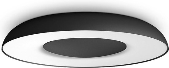 mode Groen naaien Philips Hue Still plafondlamp - White Ambiance - zwart - Bluetooth - incl.  1 dimmer switch | bol.com
