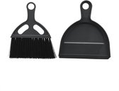 ProPlus Compacte stoffer en blik set - 17 x 19,5 cm - Grijs/Zwart - Ideaal voor kamperen