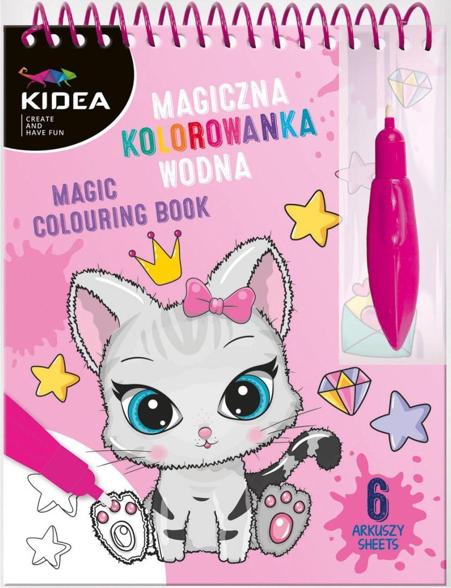 Kidea Waterkleurboek Cats Junior 20 X 15 X 2,7 Cm 2-delig