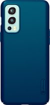 Nillkin - Telefoonhoesje geschikt voor OnePlus Nord 2 5G - Super Frosted Shield - Back Cover - Blauw