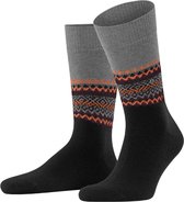 Burlington Sokken Rough Fair Isle Heren 21952 - Zwart 3000 black Heren - 40-46