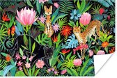 Poster Jungle - Planten - Dieren - 180x120 cm XXL