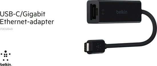 Belkin USB-C naar Gigabit Ethernet adapter | bol.com