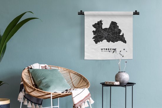 Tapisserie - Tapisserie - Utrecht - Nederland - Carte routière - 60x60 cm - Tapisserie