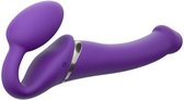 Strap On Me - Strapless Vibrerende Voorbind Dildo - Maat M - Paars - Sextoys - Vibrators