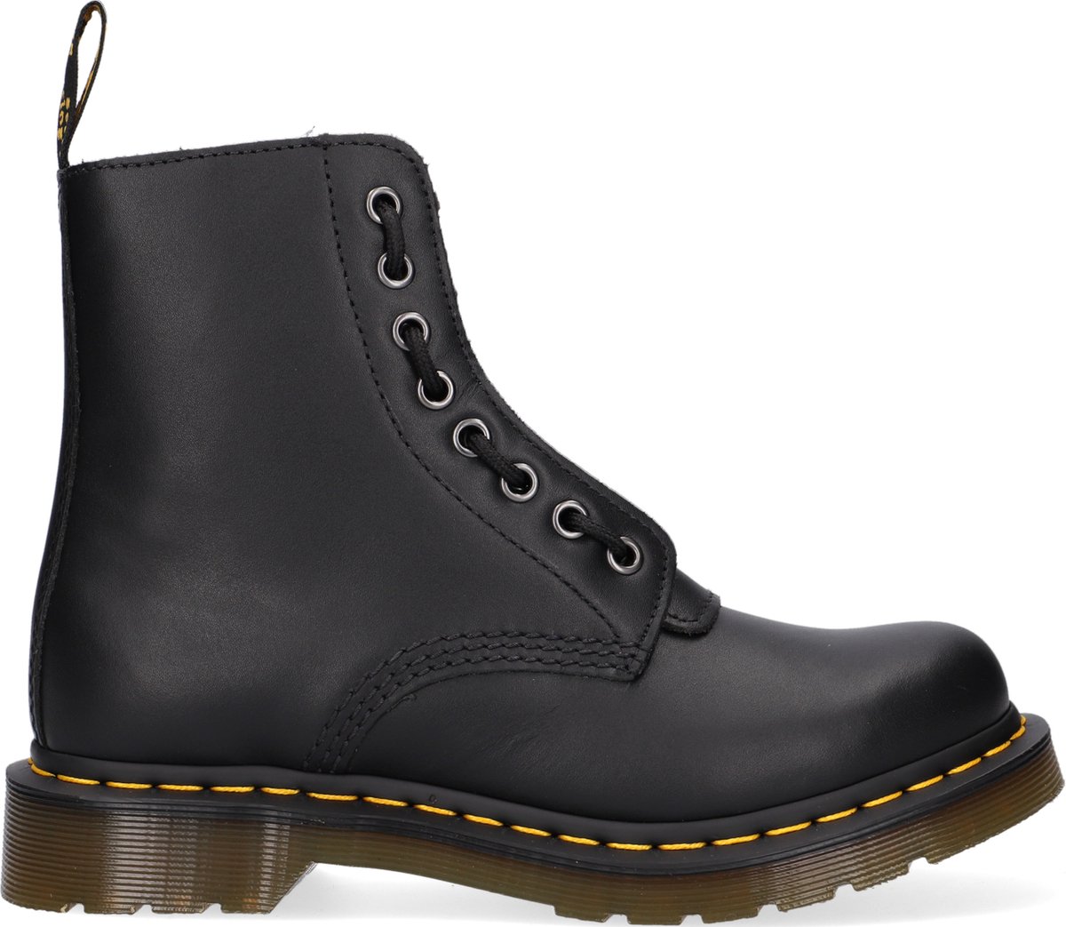 Dr. martens 1460 Pascal Front Zip Dames Veterboots - Mat Zwart - Maat 39 |  bol.com