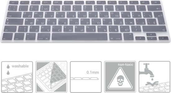 Protège-clavier en silicone kwmobile QWERTY (Russe) pour Apple MacBook Air  13''/ Pro