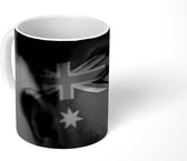 Mok - Vlag van Australië - zwart wit - 350 ML - Beker