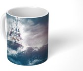 Mok - Zee - Boot - Storm - Vuurtoren - 350 ML - Beker